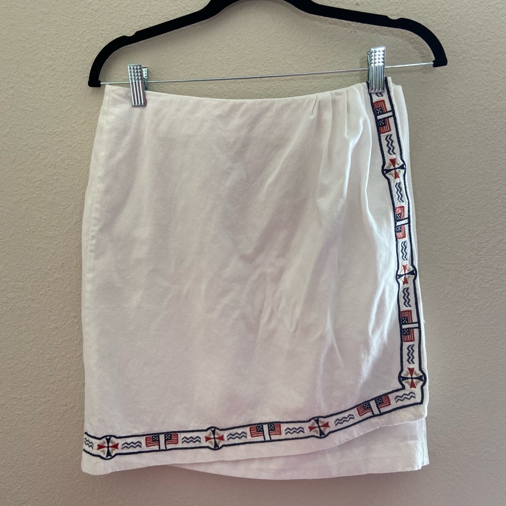 Cambridge Dry Goods Nautical wrap skirt VINTAGE